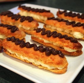 Cheese & onion eclairs!